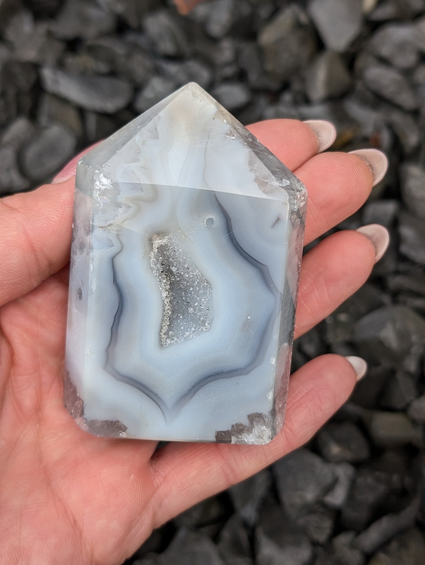 Pointe en agate du Brésil