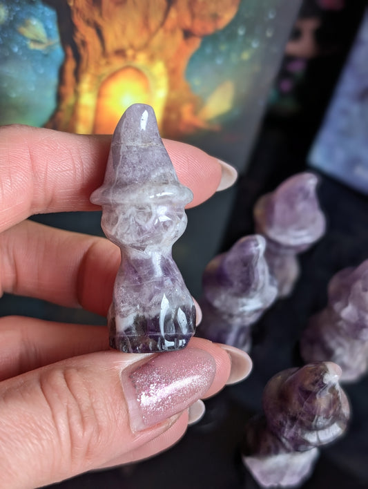 Chat améthyste 5 cm - Aurore Lune