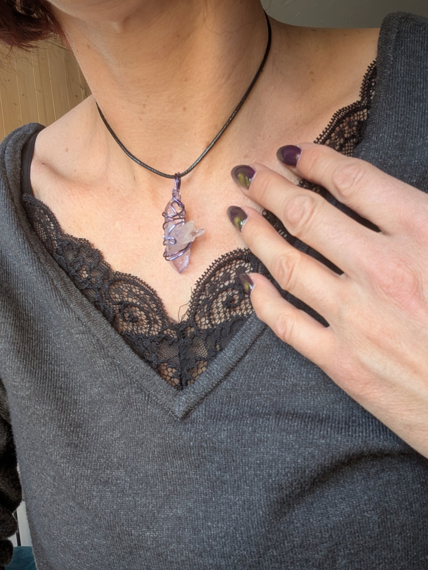 Collier Fait Main en Améthyste de Vera Cruz