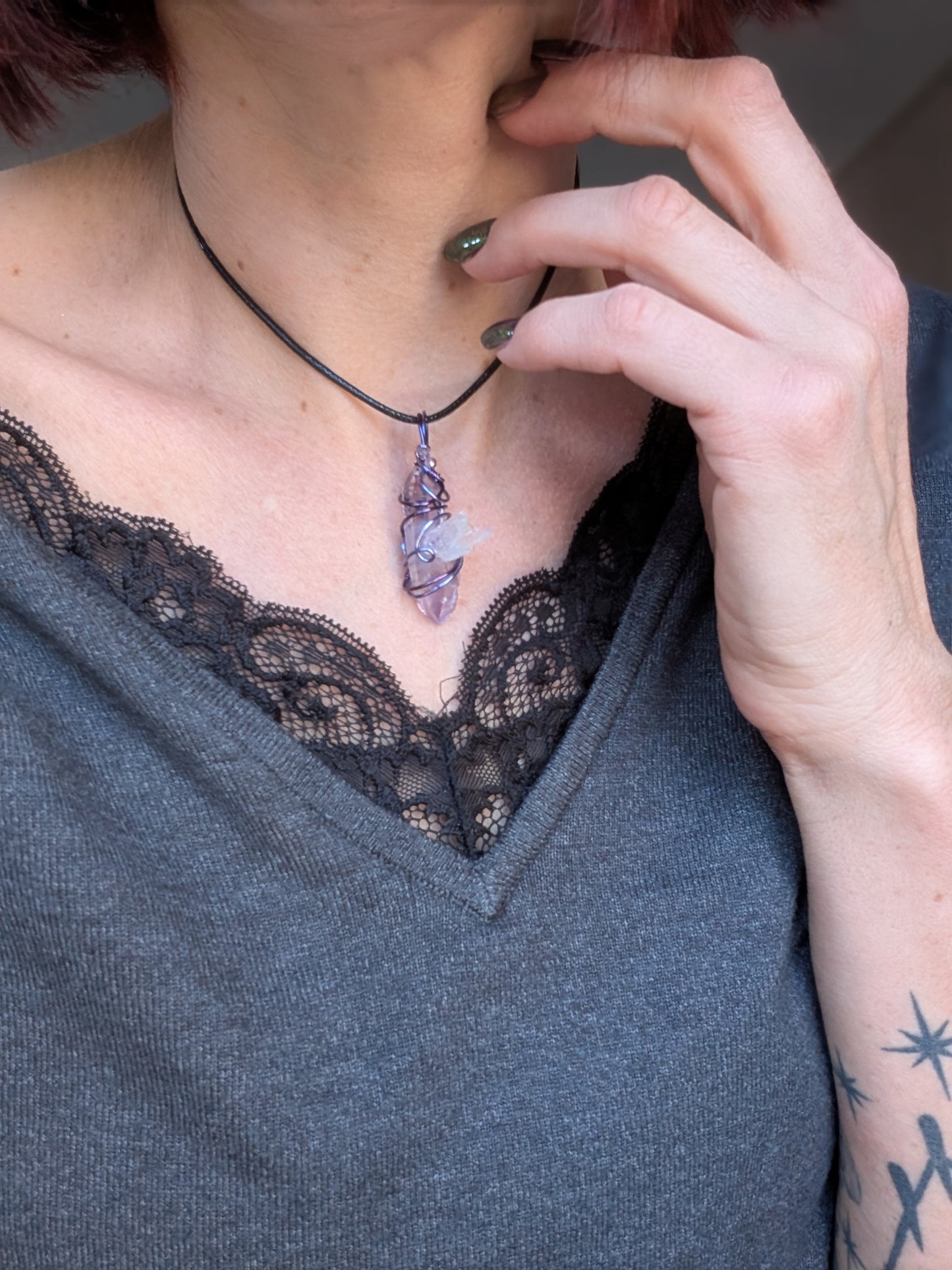 Collier Fait Main en Améthyste de Vera Cruz