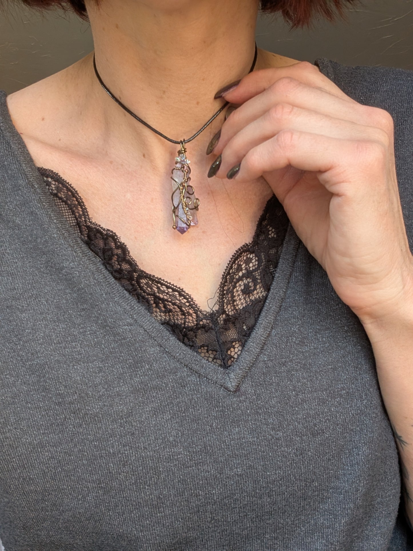 Collier Fait Main en Améthyste de Vera Cruz