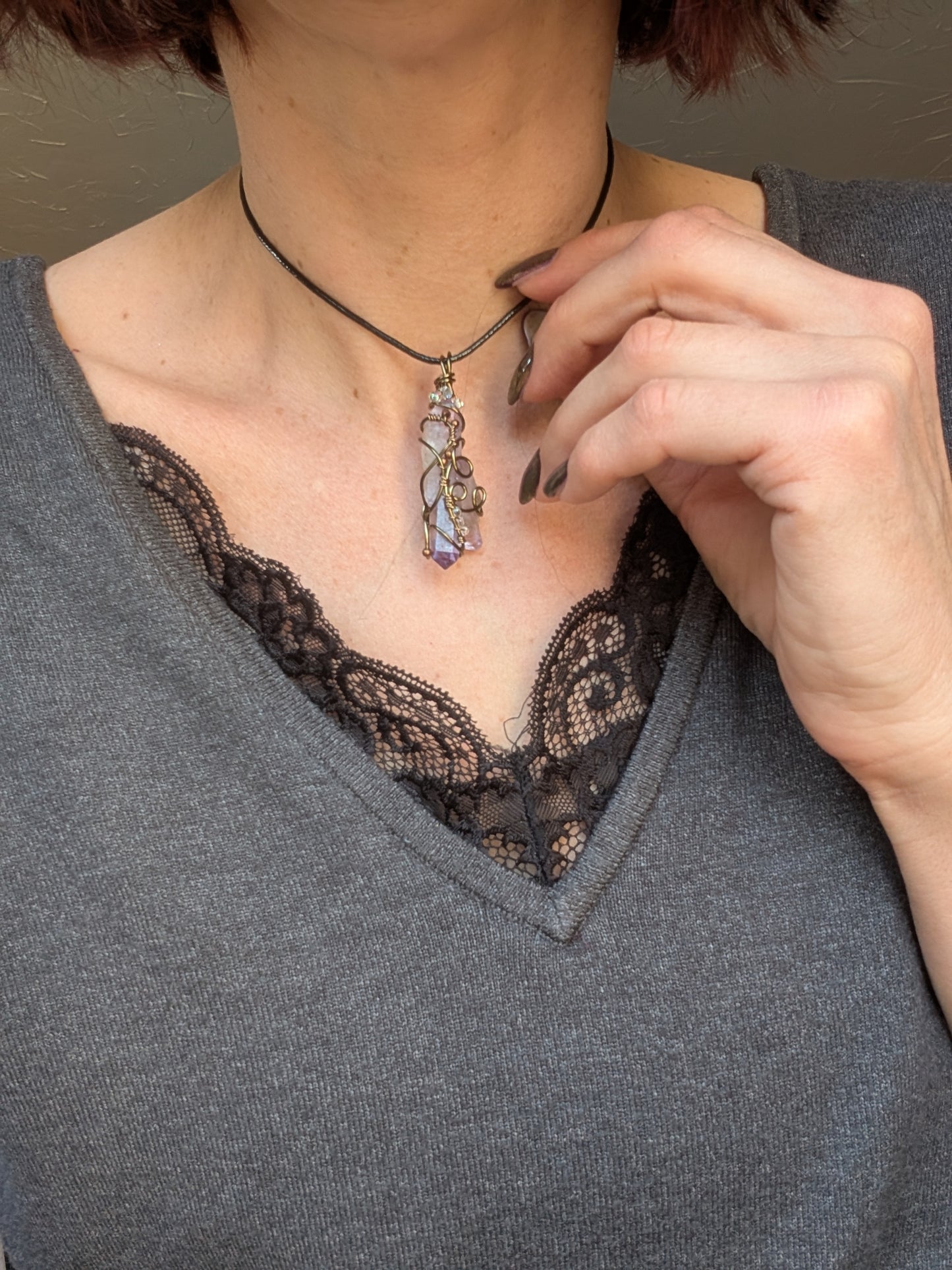 Collier Fait Main en Améthyste de Vera Cruz