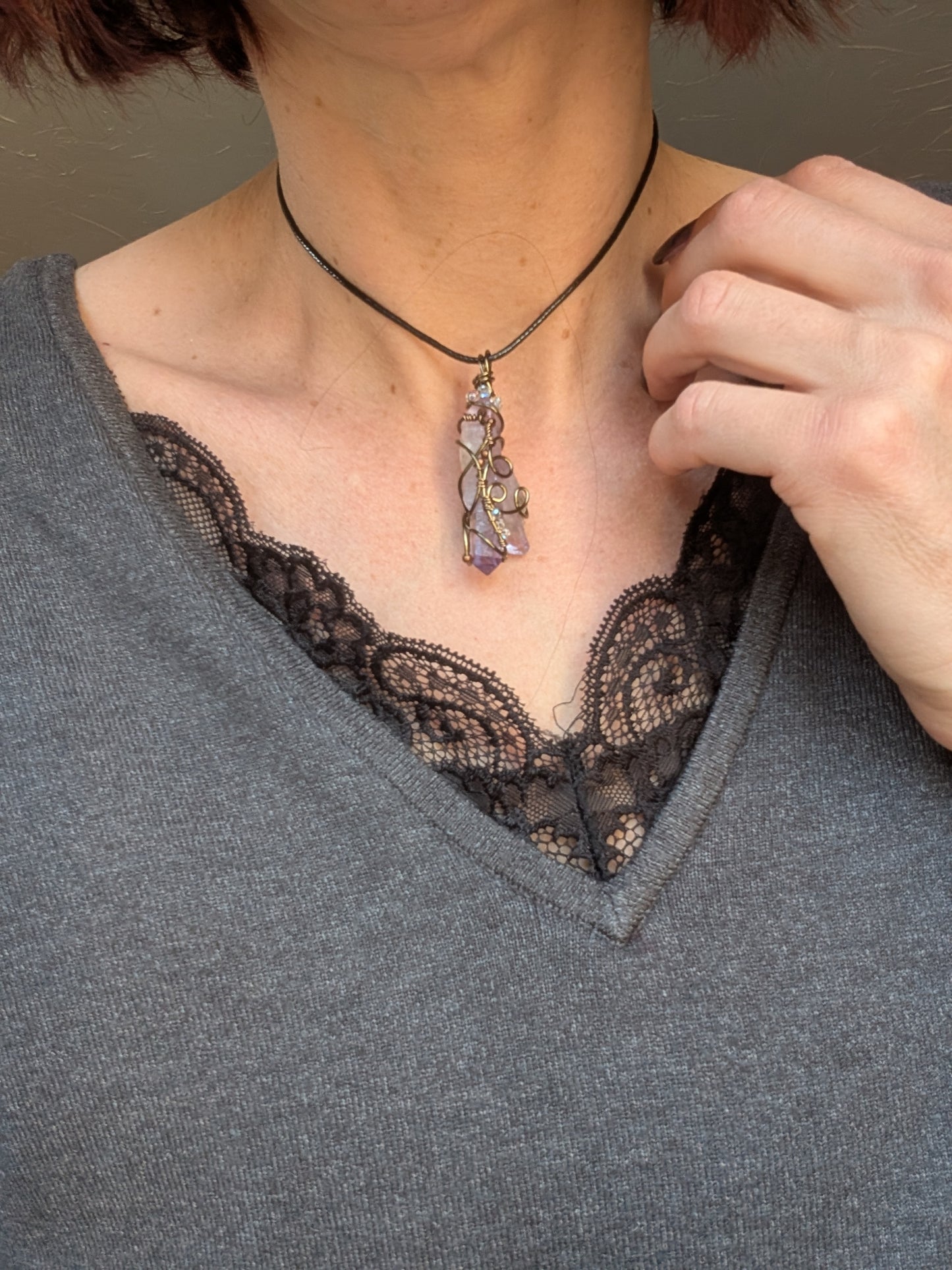 Collier Fait Main en Améthyste de Vera Cruz