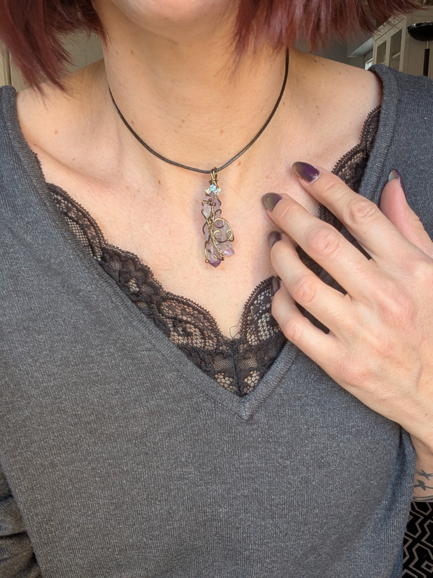 Collier Fait Main en Améthyste de Vera Cruz