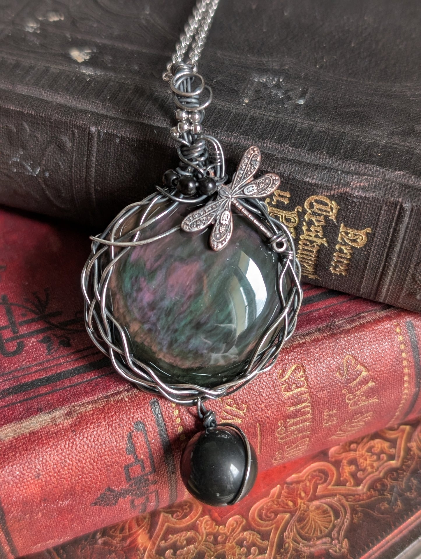 Collier Fait Main en Obsidienne Mentogochol