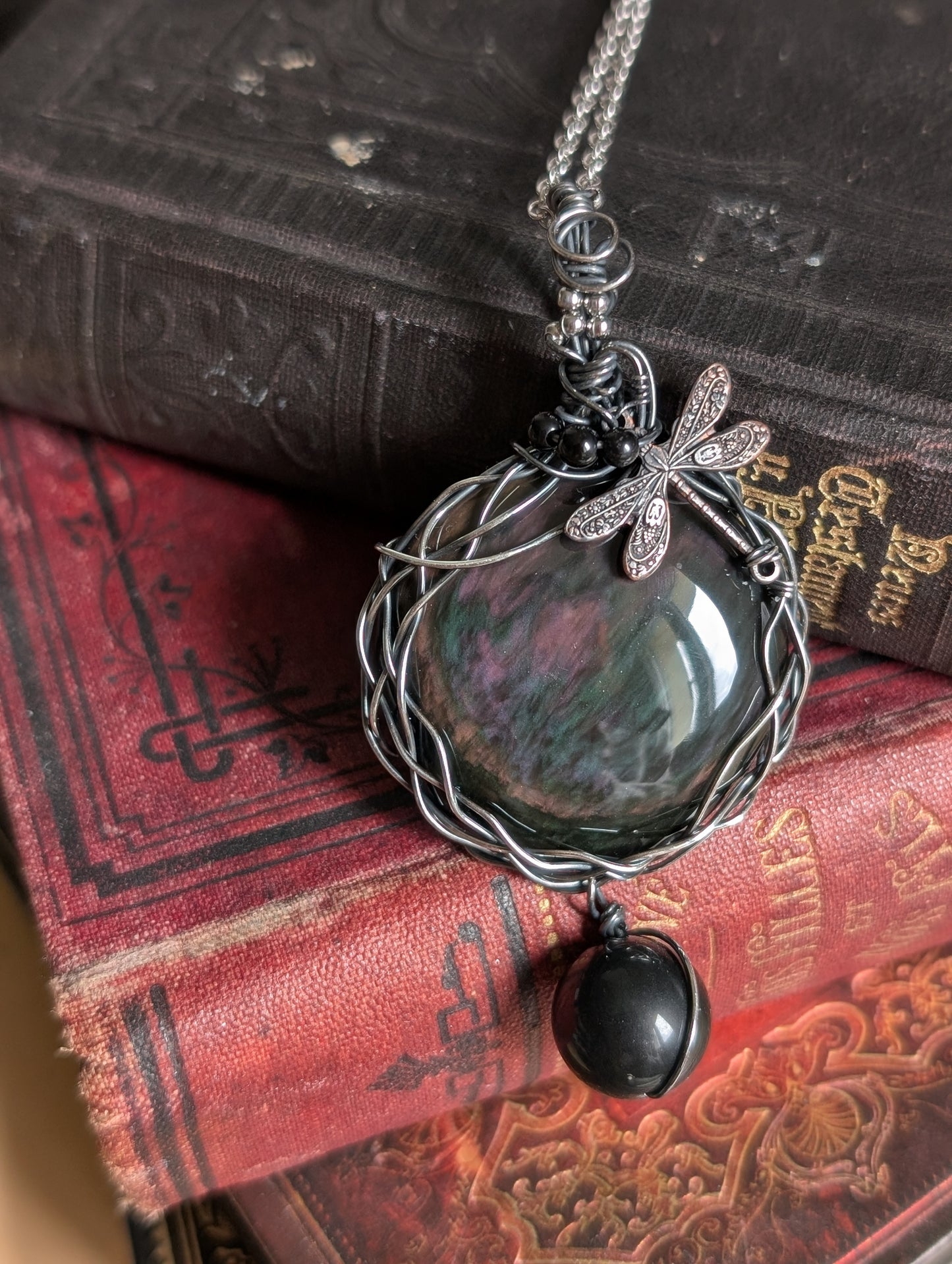 Collier Fait Main en Obsidienne Mentogochol