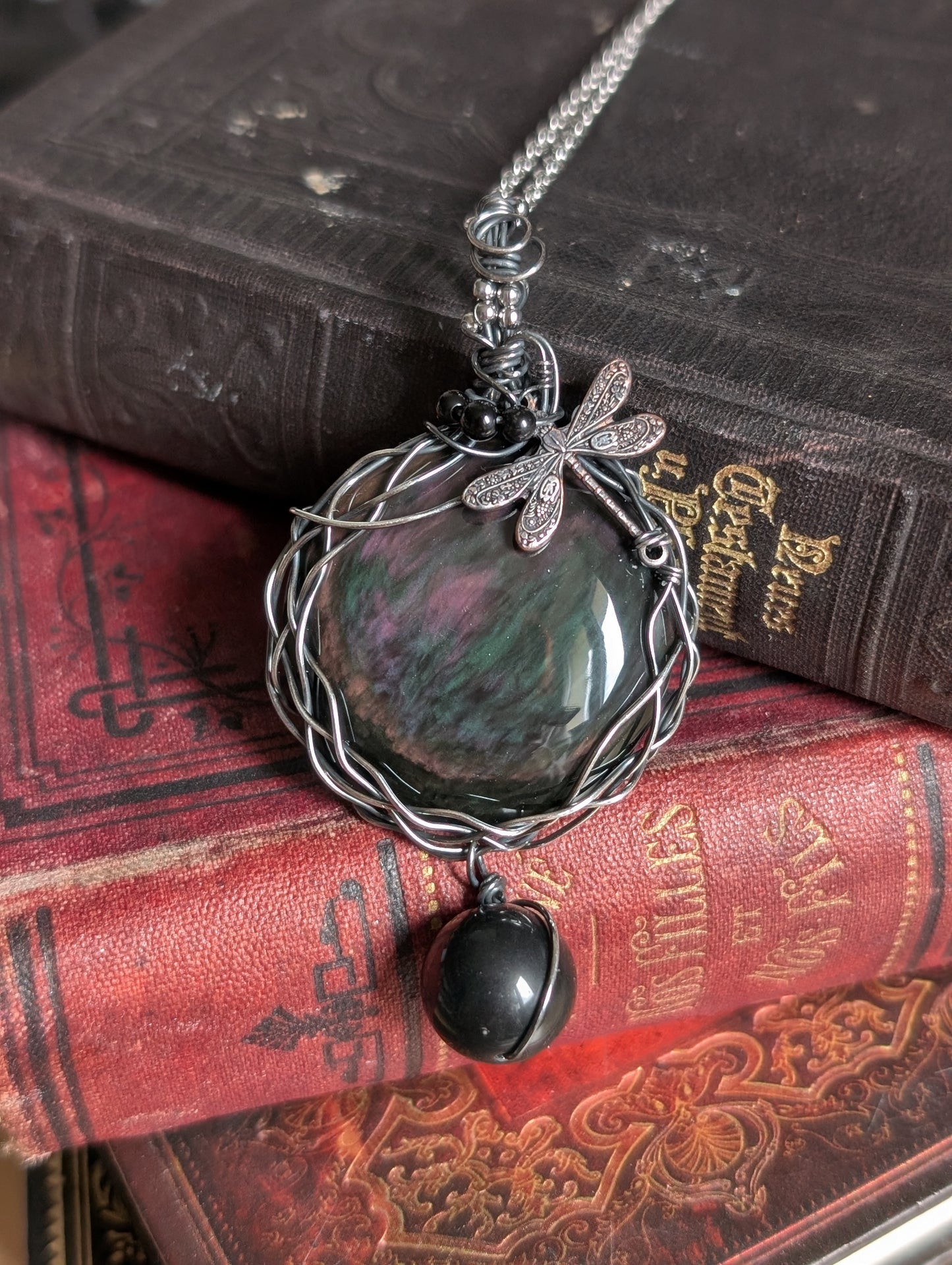 Collier Fait Main en Obsidienne Mentogochol