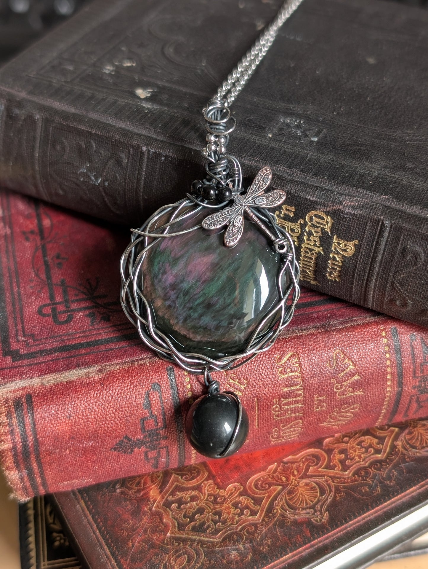 Collier Fait Main en Obsidienne Mentogochol