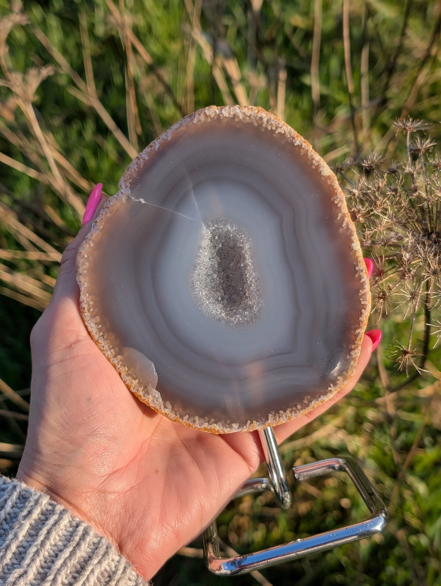 Agate sur socle