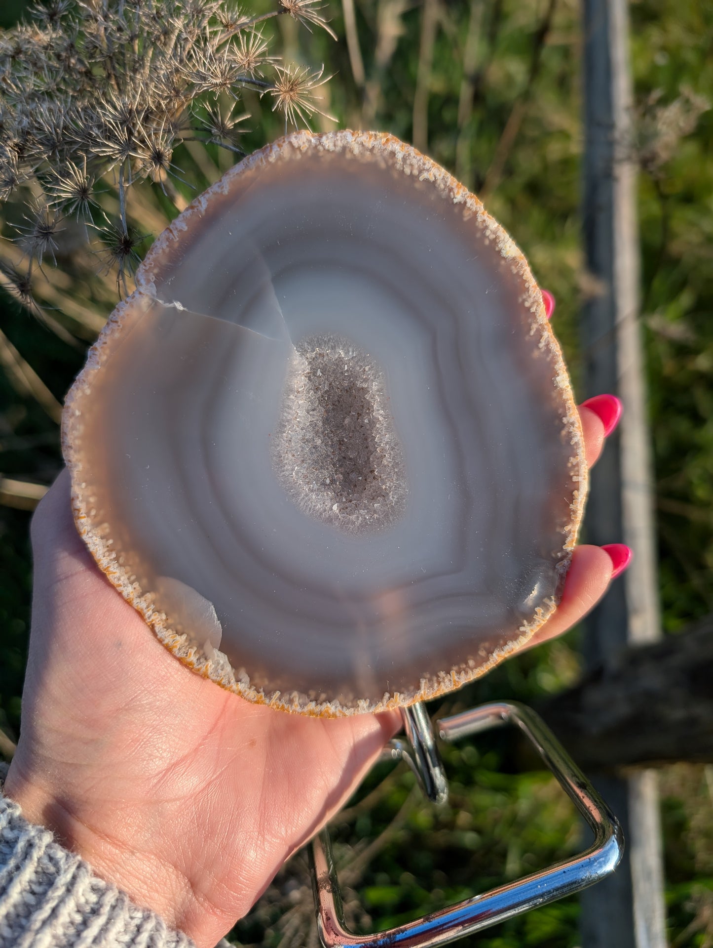 Agate sur socle