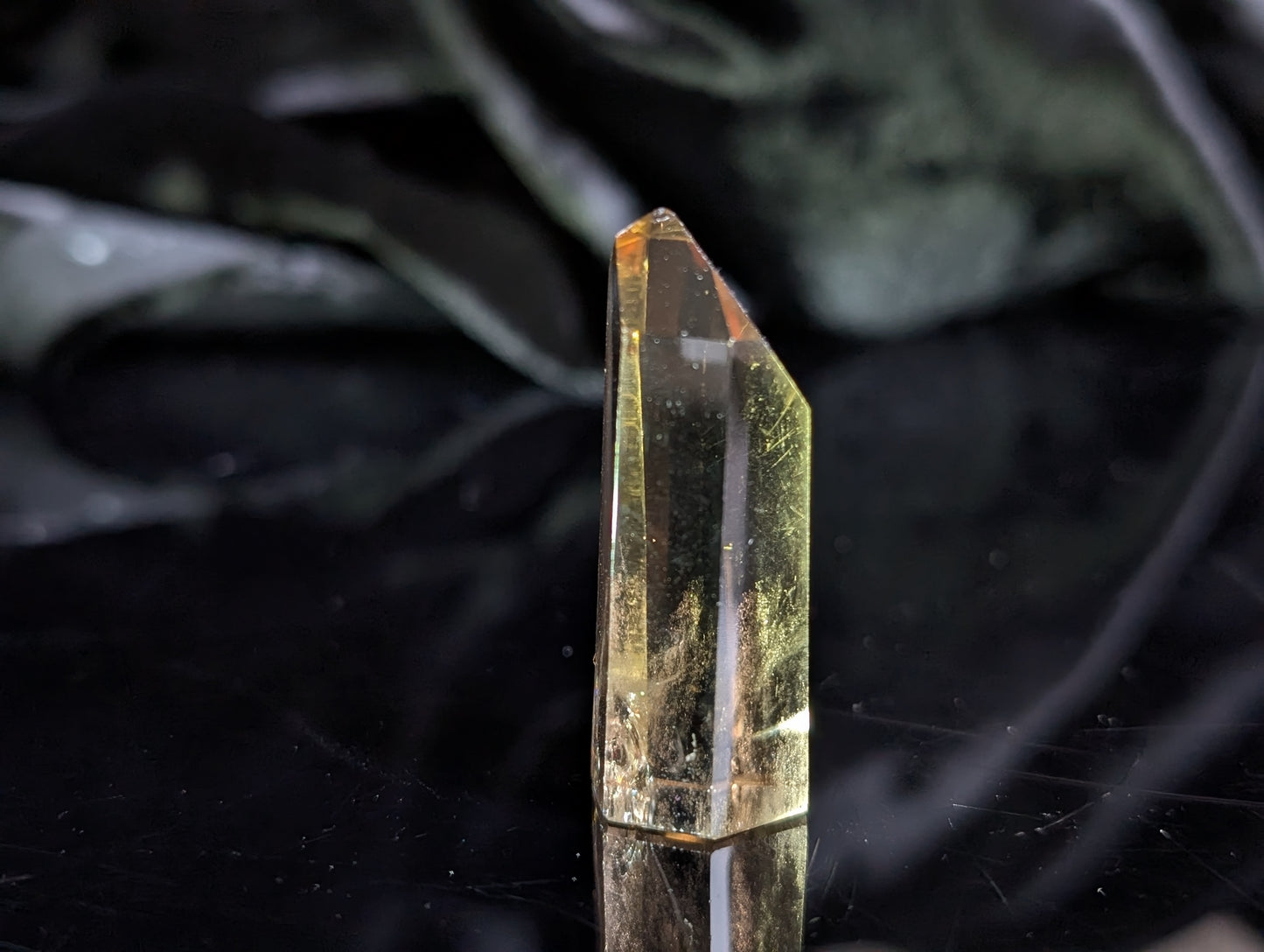 Pointe de citrine véritable - Aurore Lune