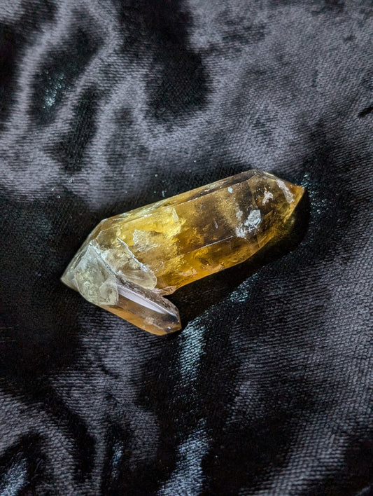 Pointe de citrine véritable - Aurore Lune