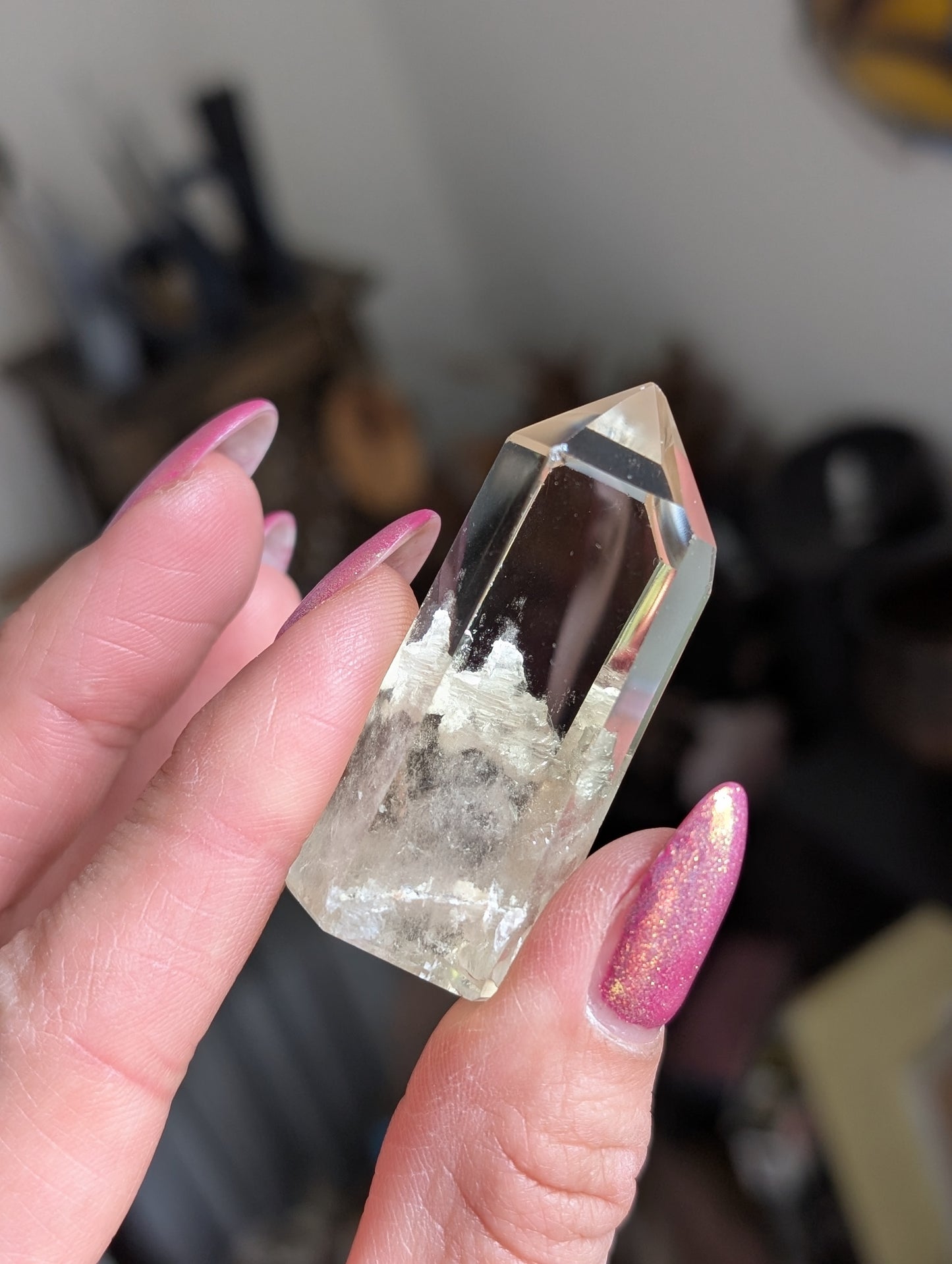 Pointe de citrine véritable - Aurore Lune