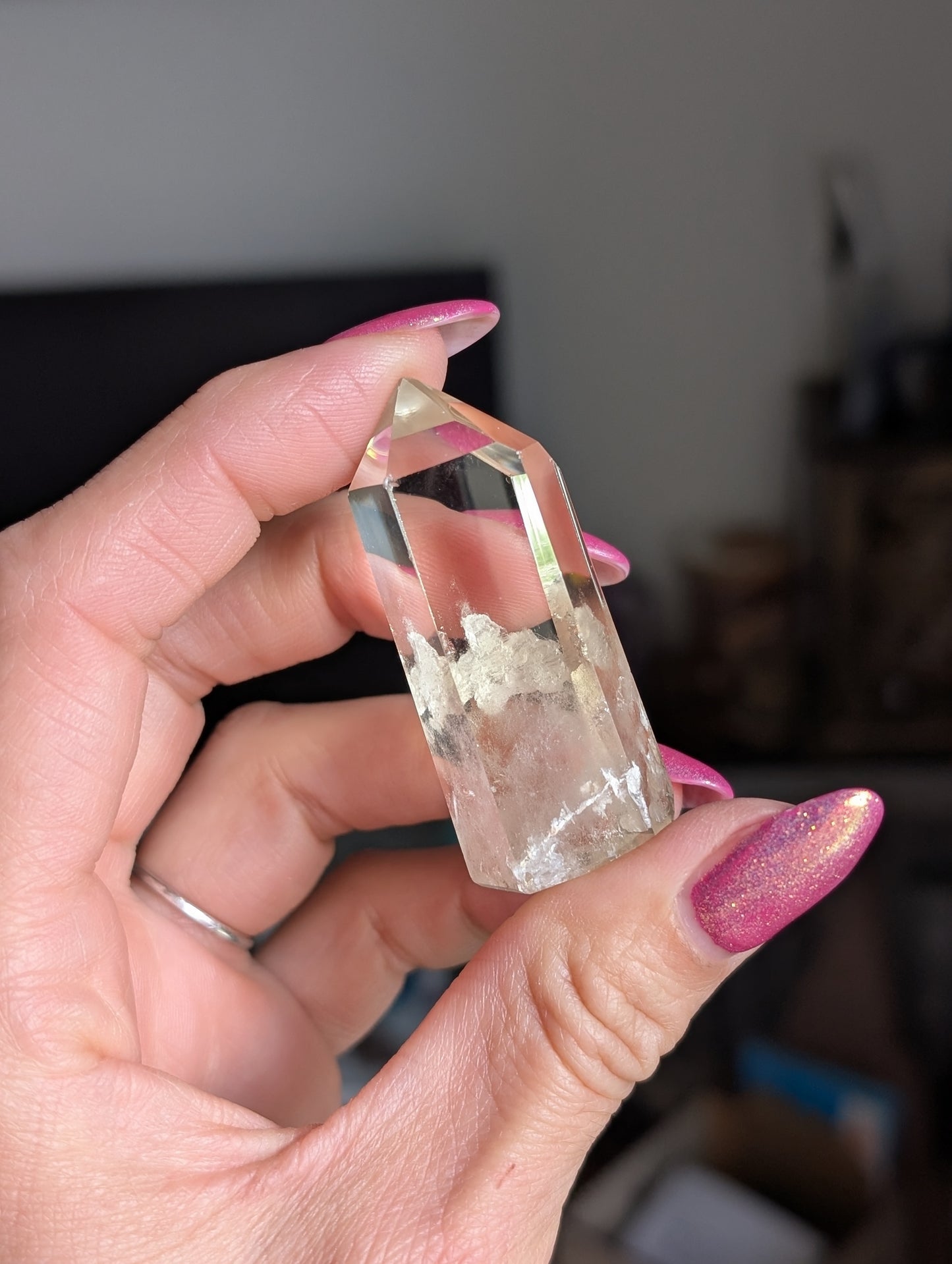Pointe de citrine véritable - Aurore Lune