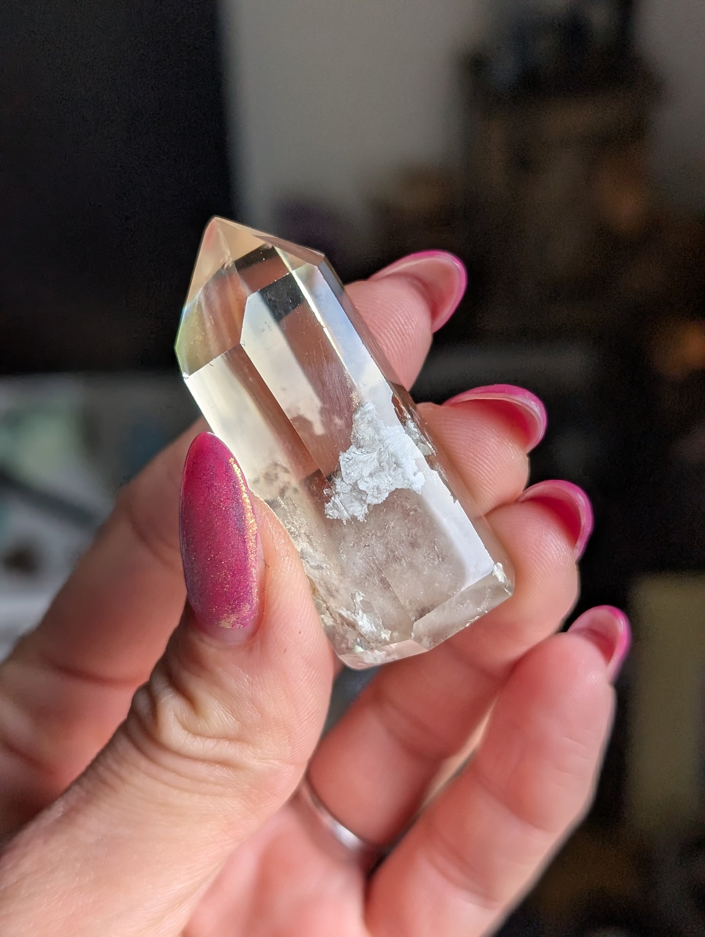 Pointe de citrine véritable - Aurore Lune