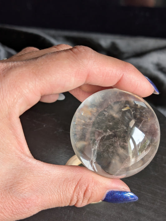 Sphère en cristal de roche avec support offert qualité++