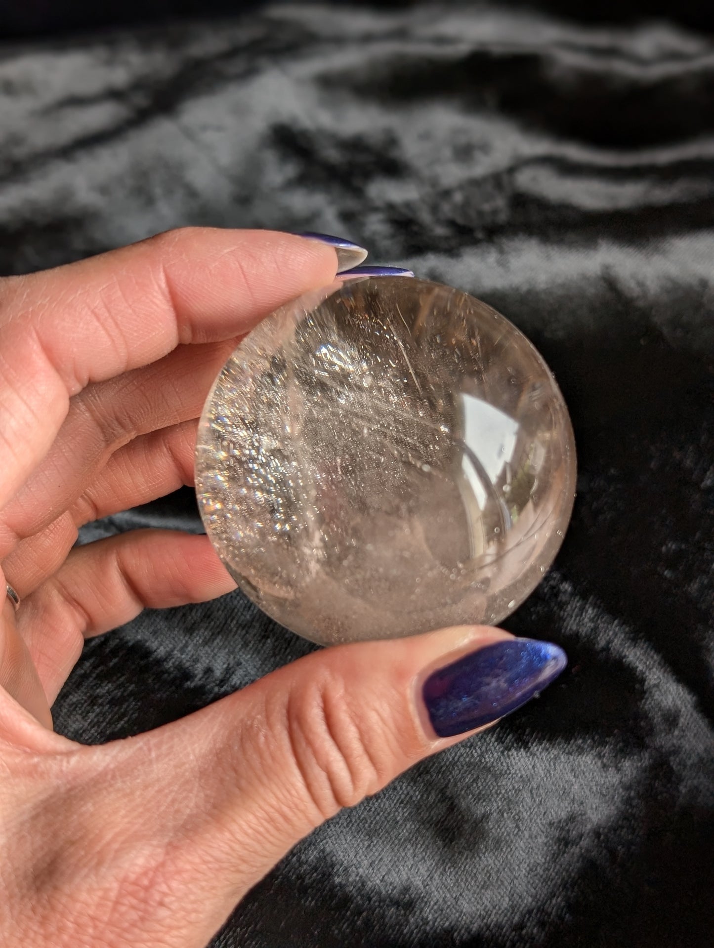 Sphère en cristal de roche avec support offert qualité++