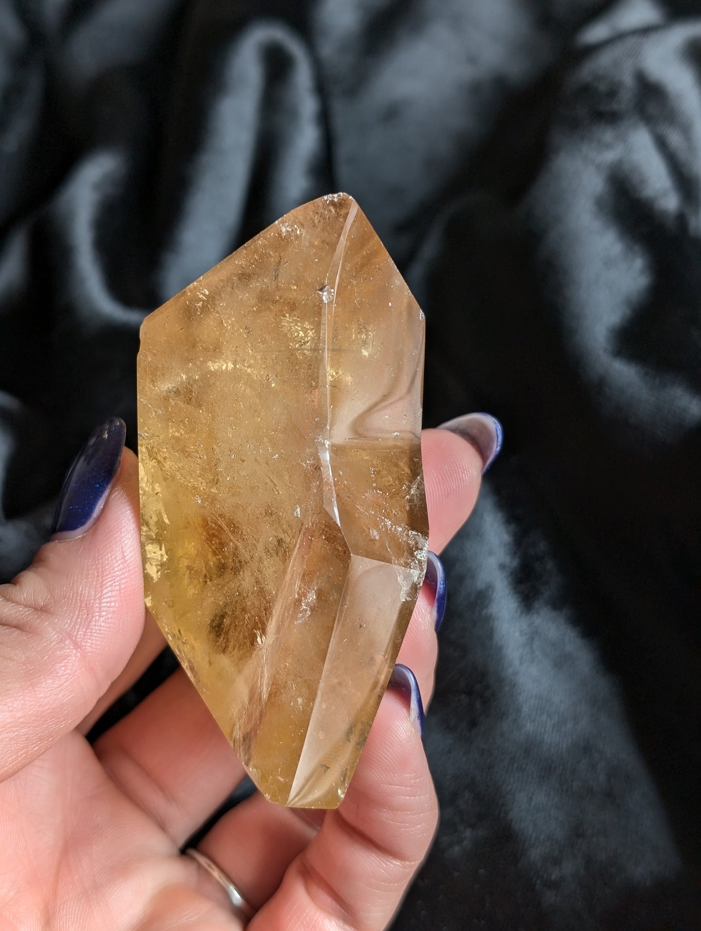Pointe de citrine véritable
