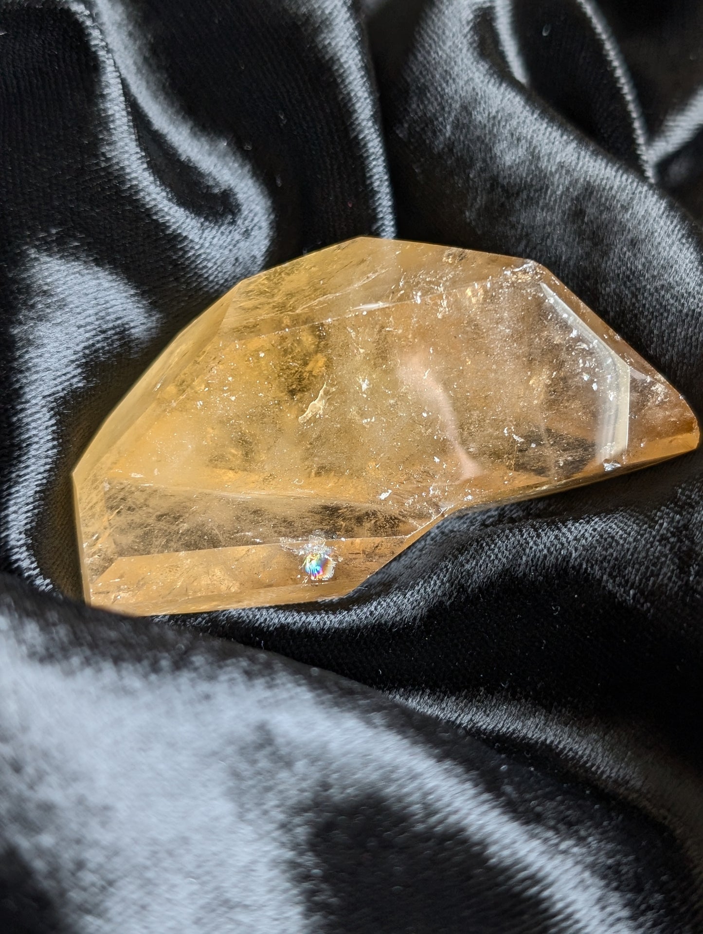 Pointe de citrine véritable
