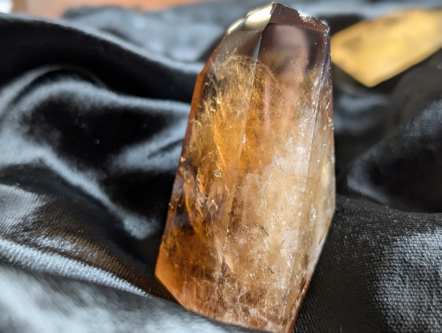 Pointe de citrine véritable