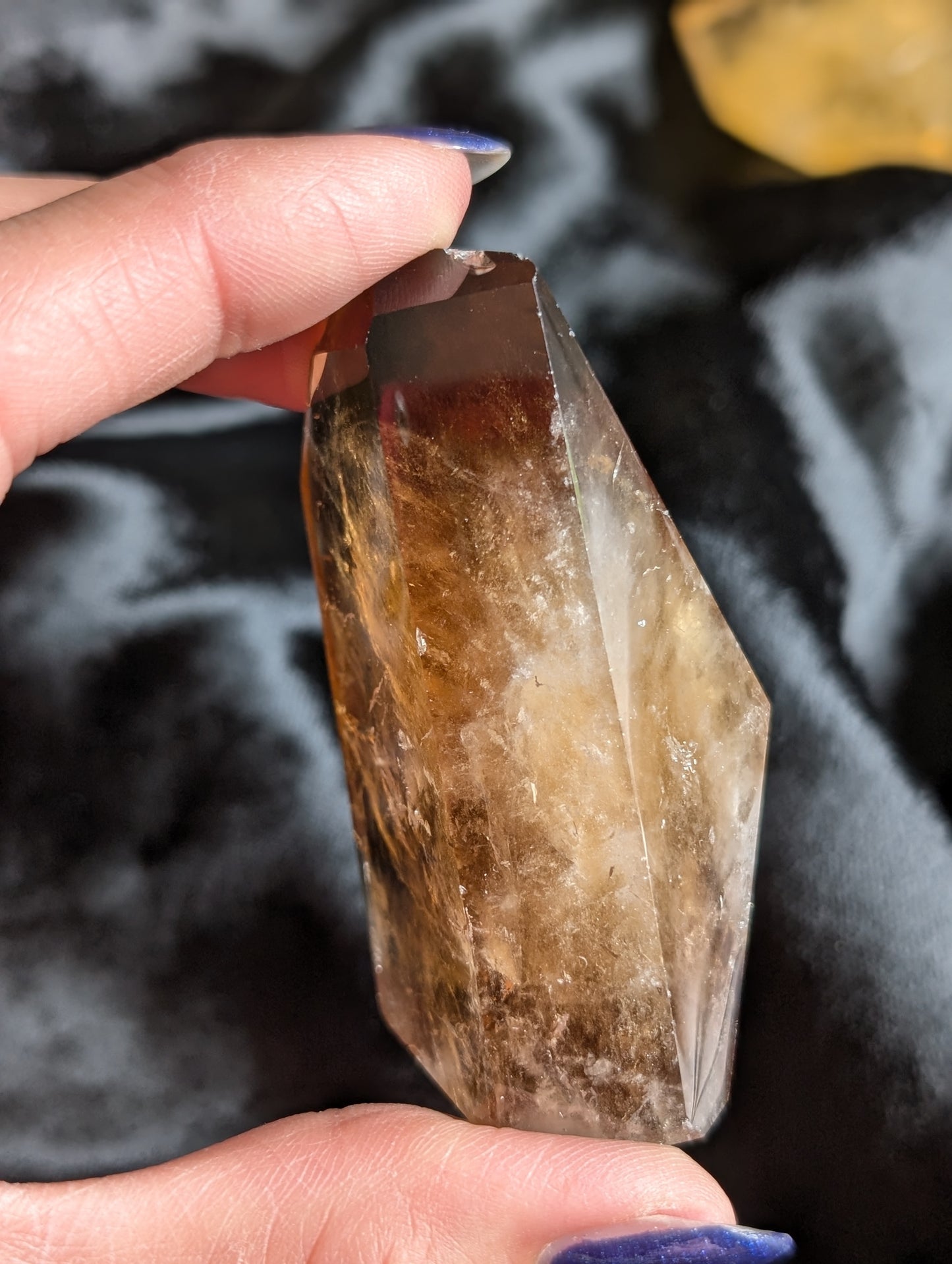 Pointe de citrine véritable