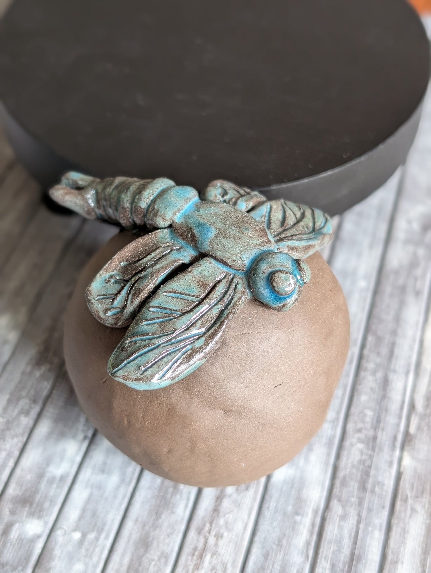Lot poterie Nuage en trolléite et libellule