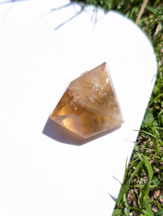 Pointe de citrine véritable