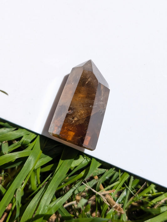 Pointe de citrine véritable