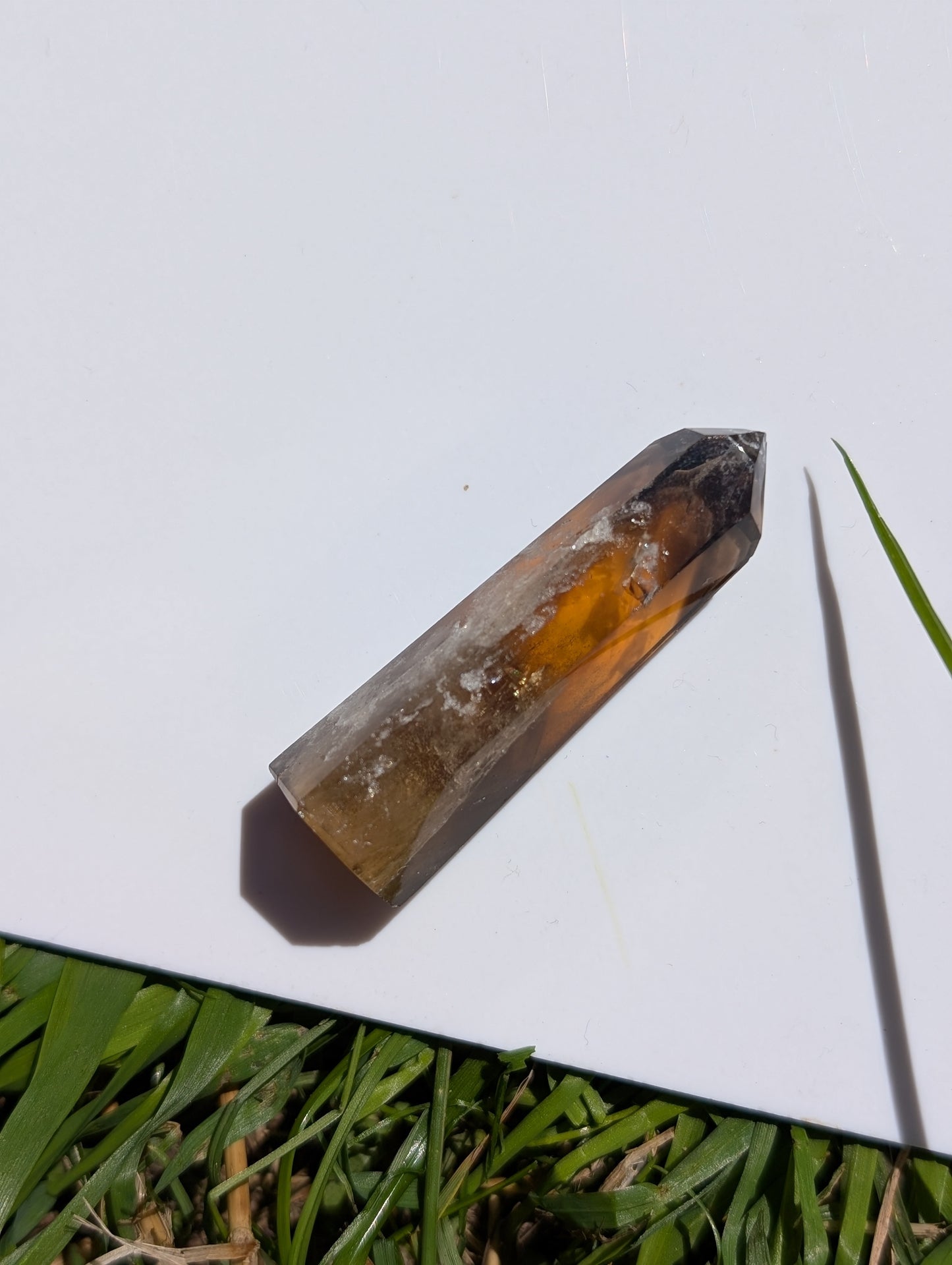 Pointe de citrine véritable