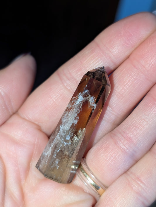 Pointe de citrine véritable