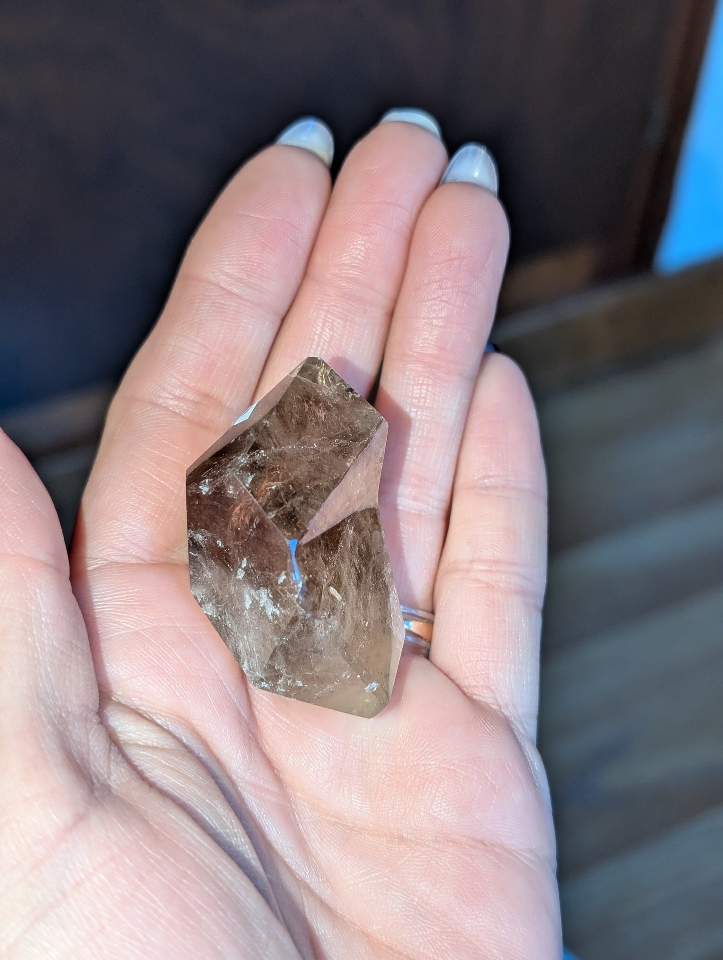 Pointe de citrine véritable