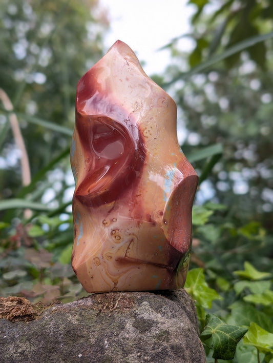 Flamme en jaspe polychrome ou impérial