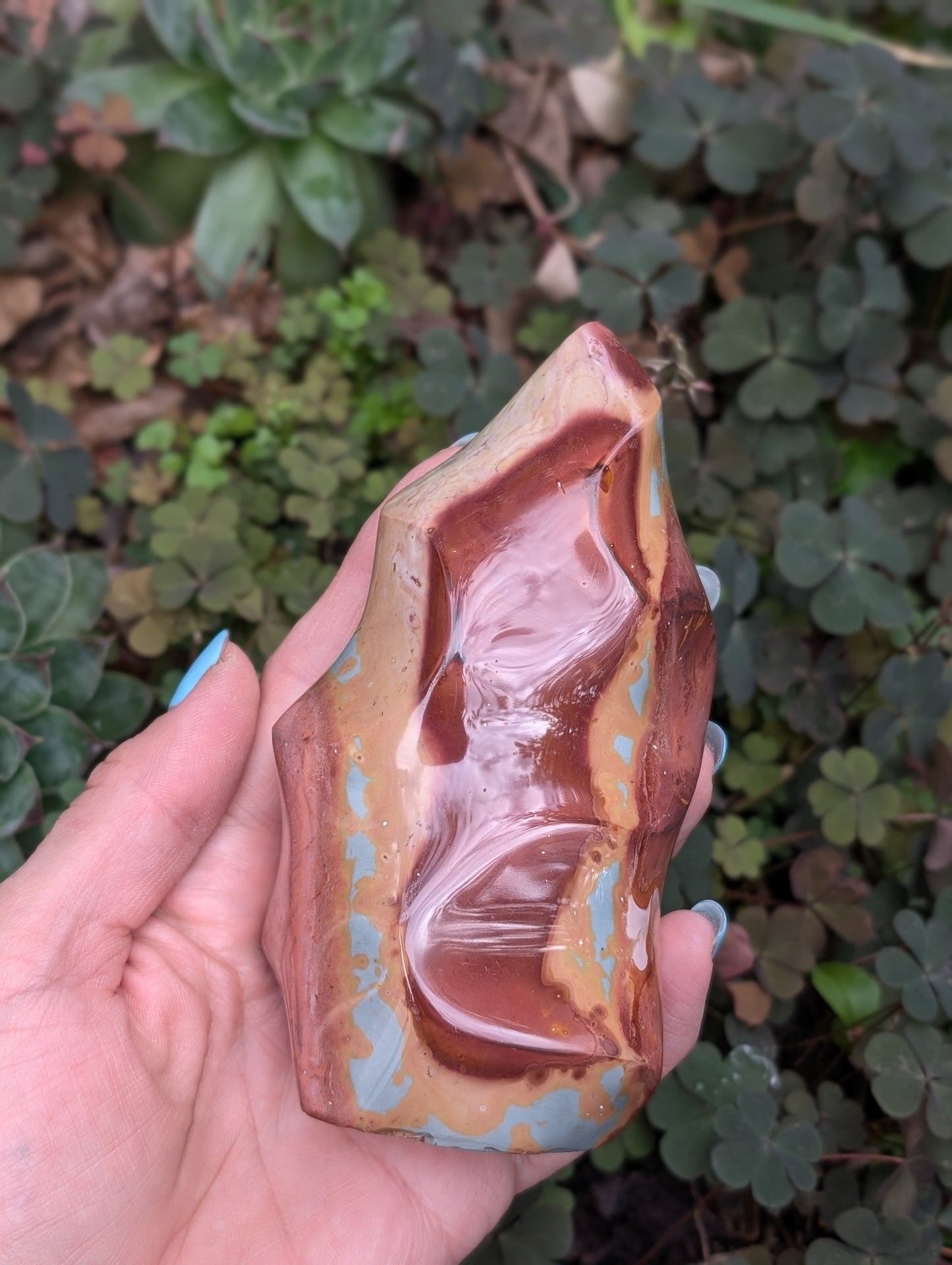 Flamme en jaspe polychrome ou impérial