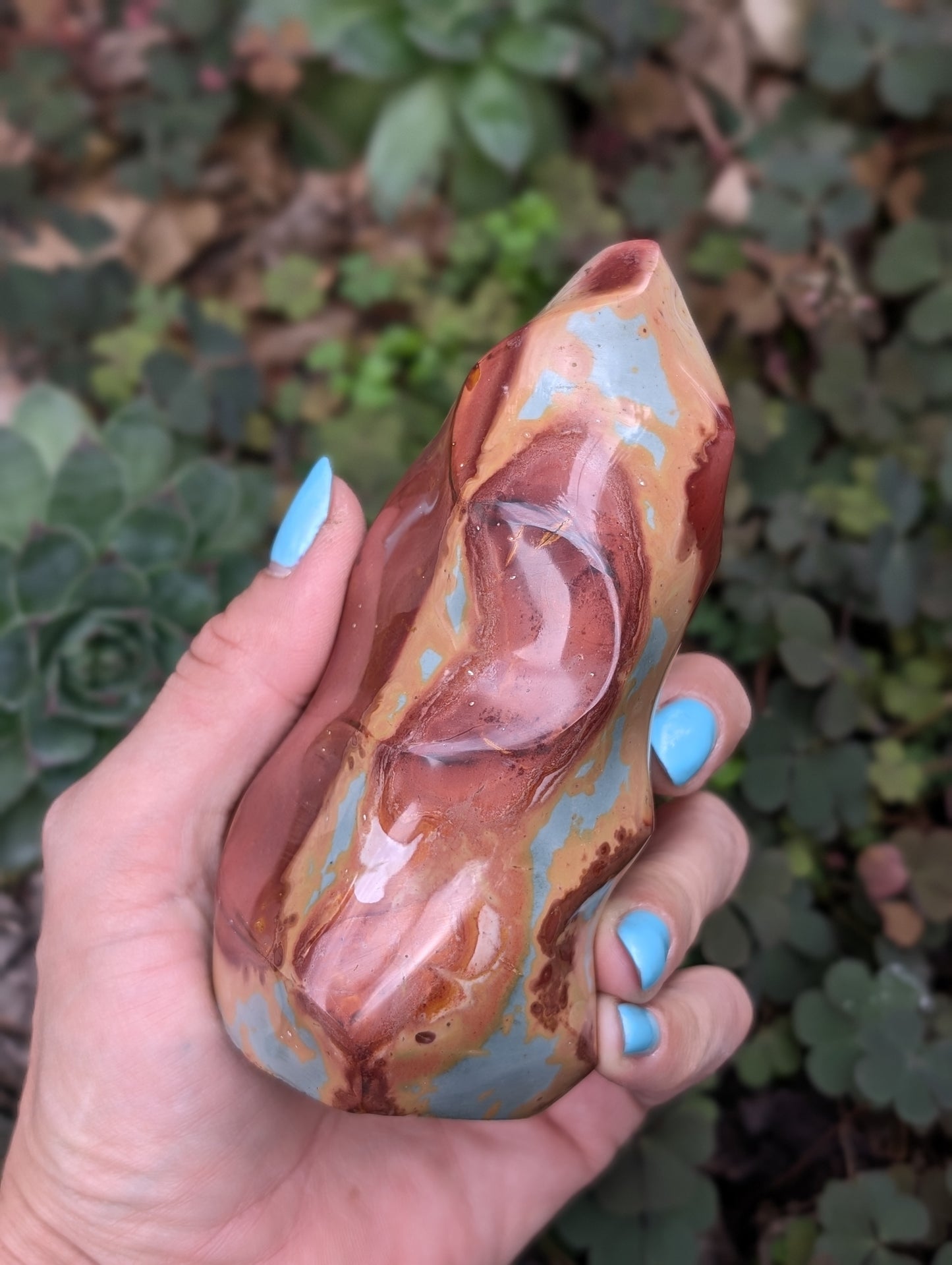 Flamme en jaspe polychrome ou impérial