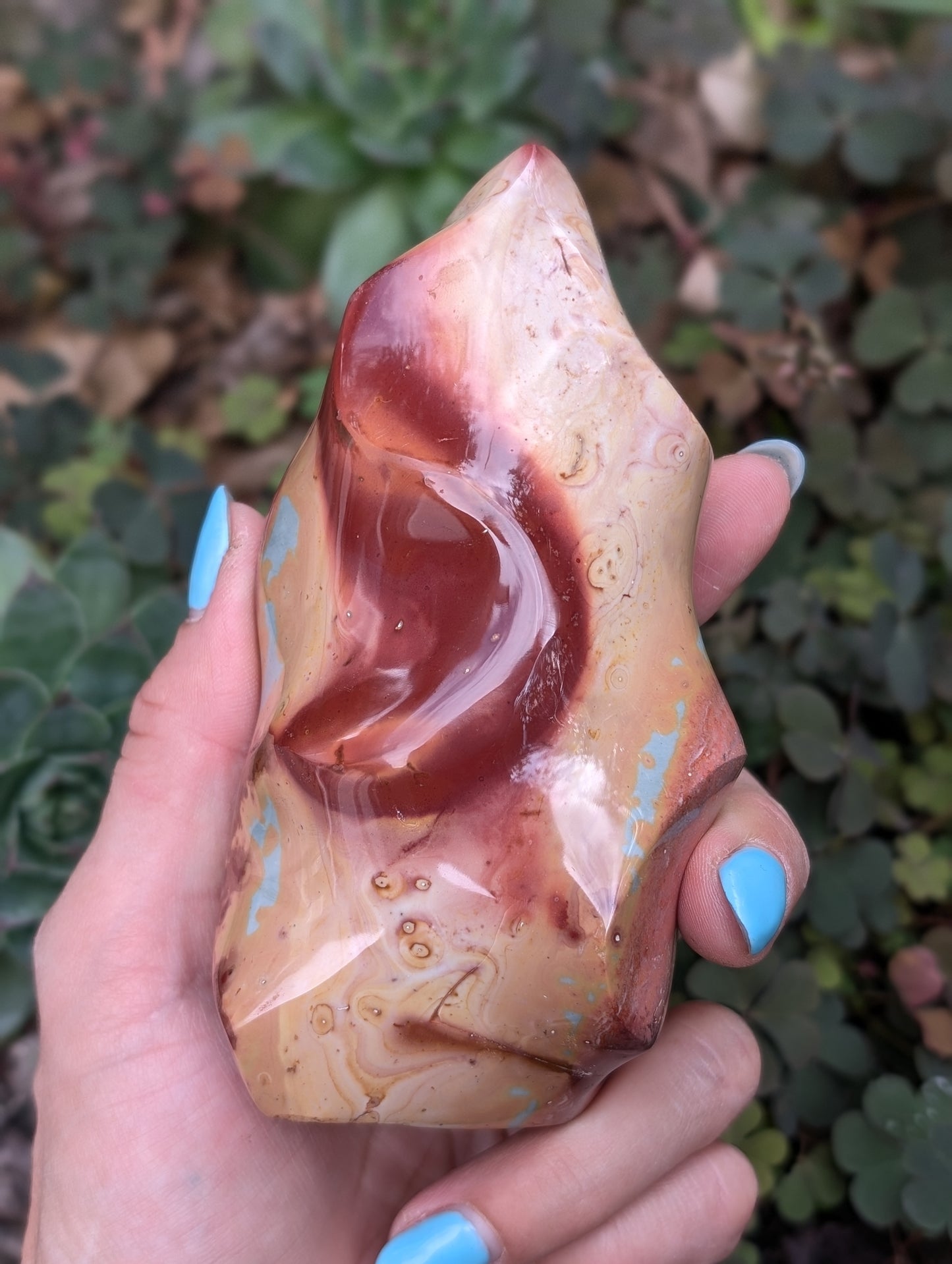 Flamme en jaspe polychrome ou impérial