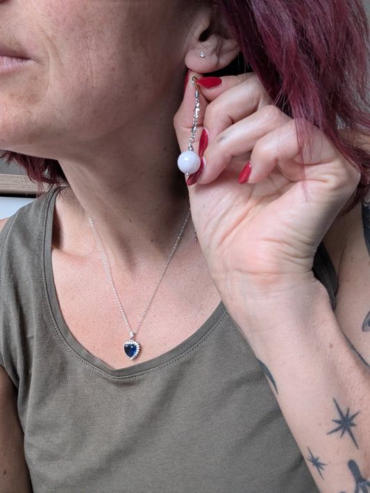 Boucles d'oreilles avec kunzite - pierres naturelles