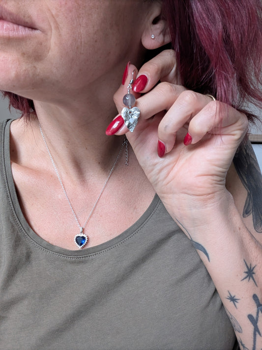 Boucles d'oreilles agates