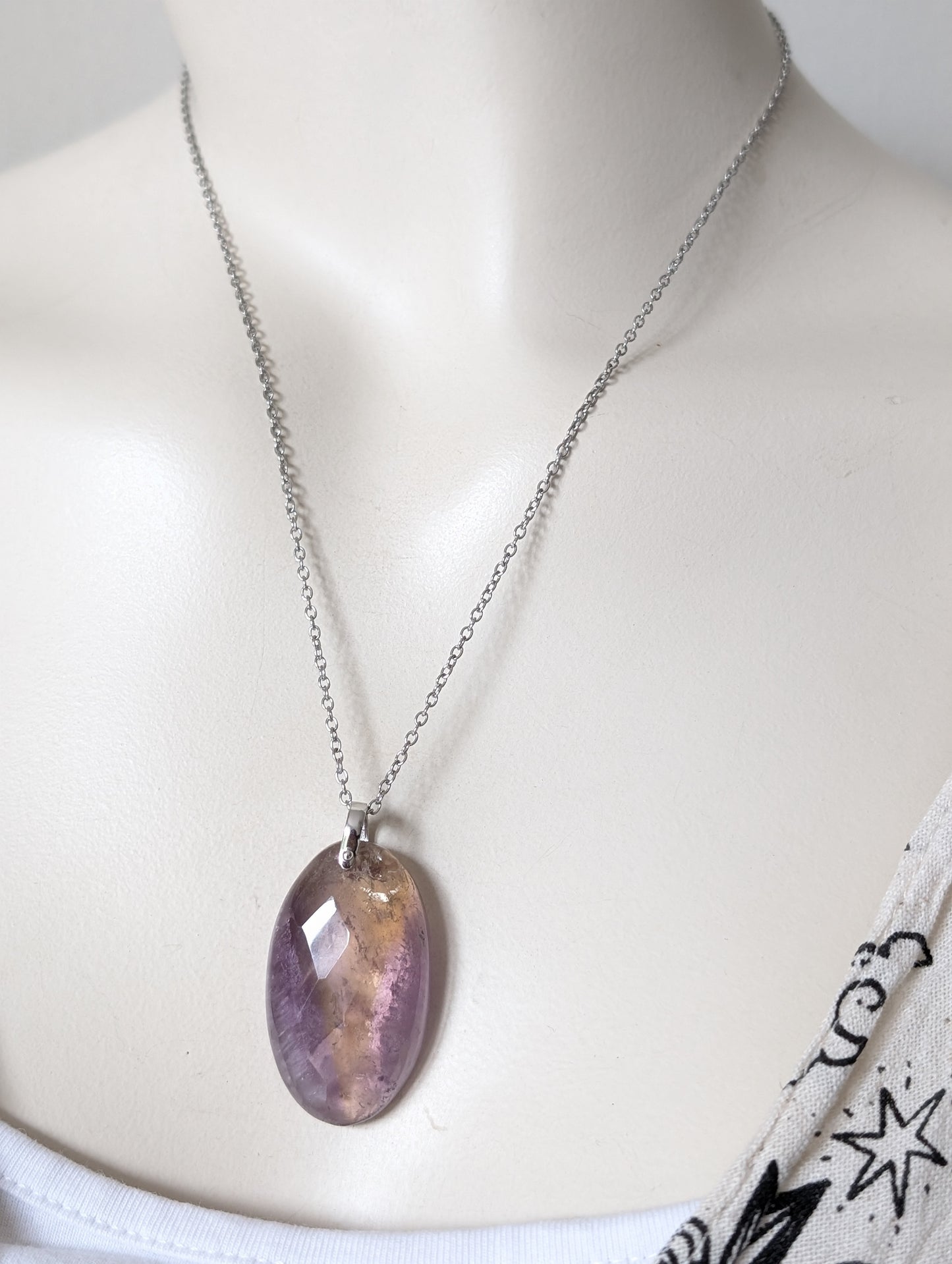 Collier avec amétrine à facettes