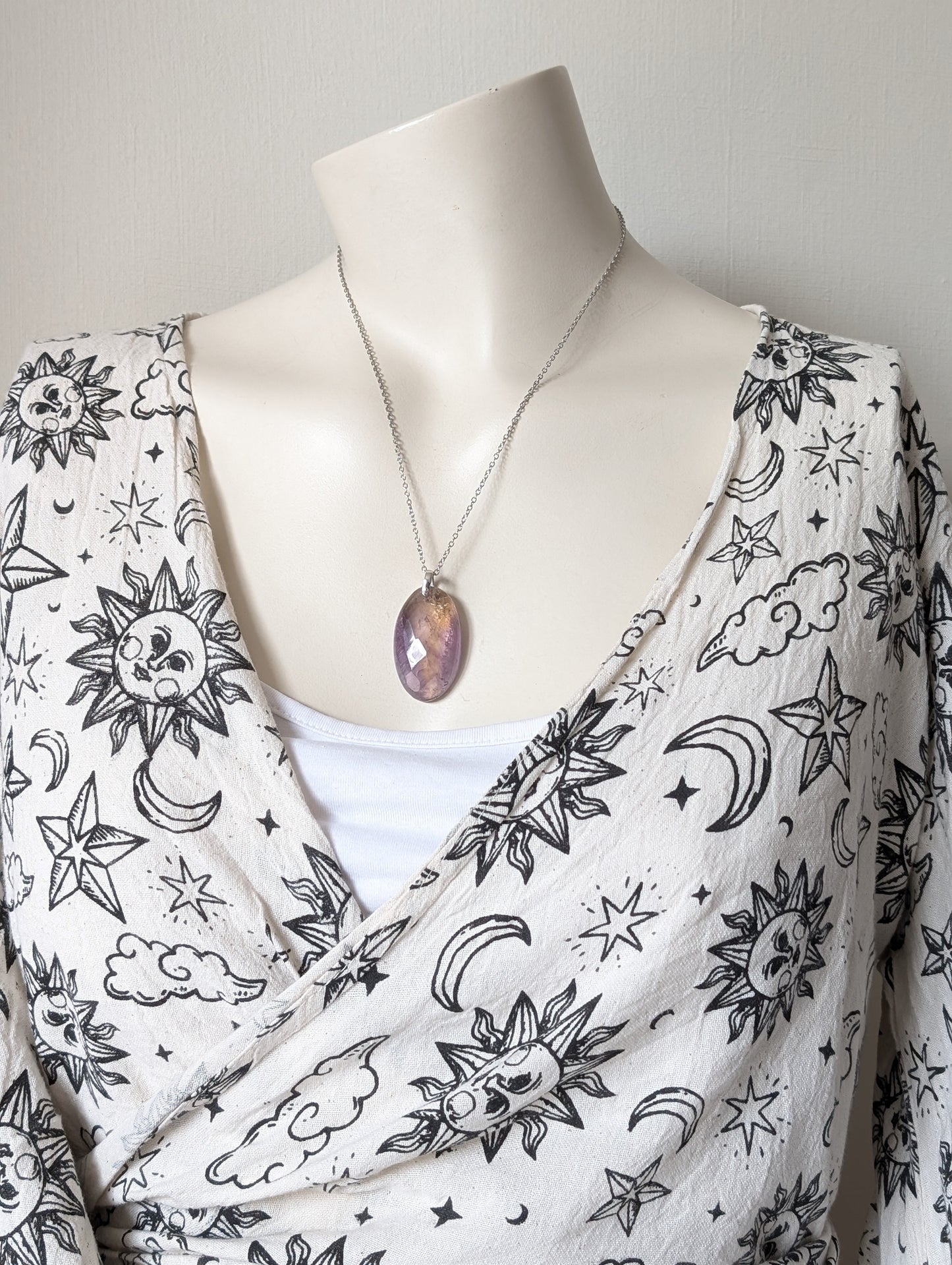 Collier avec amétrine à facettes