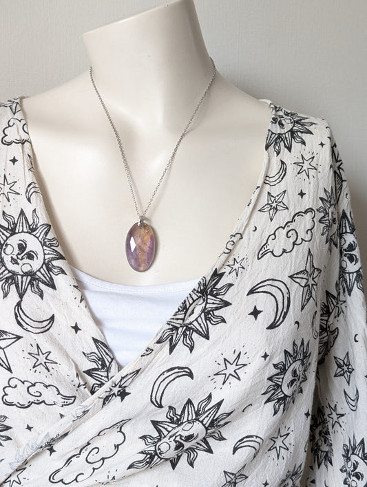 Collier avec amétrine à facettes