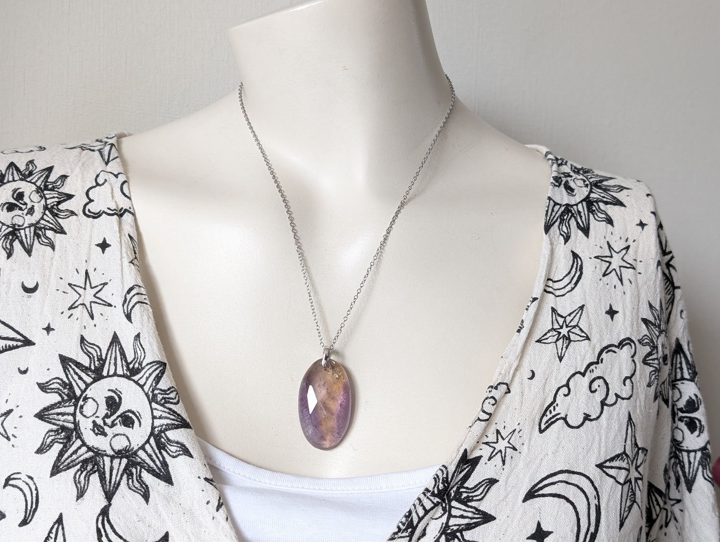 Collier avec amétrine à facettes