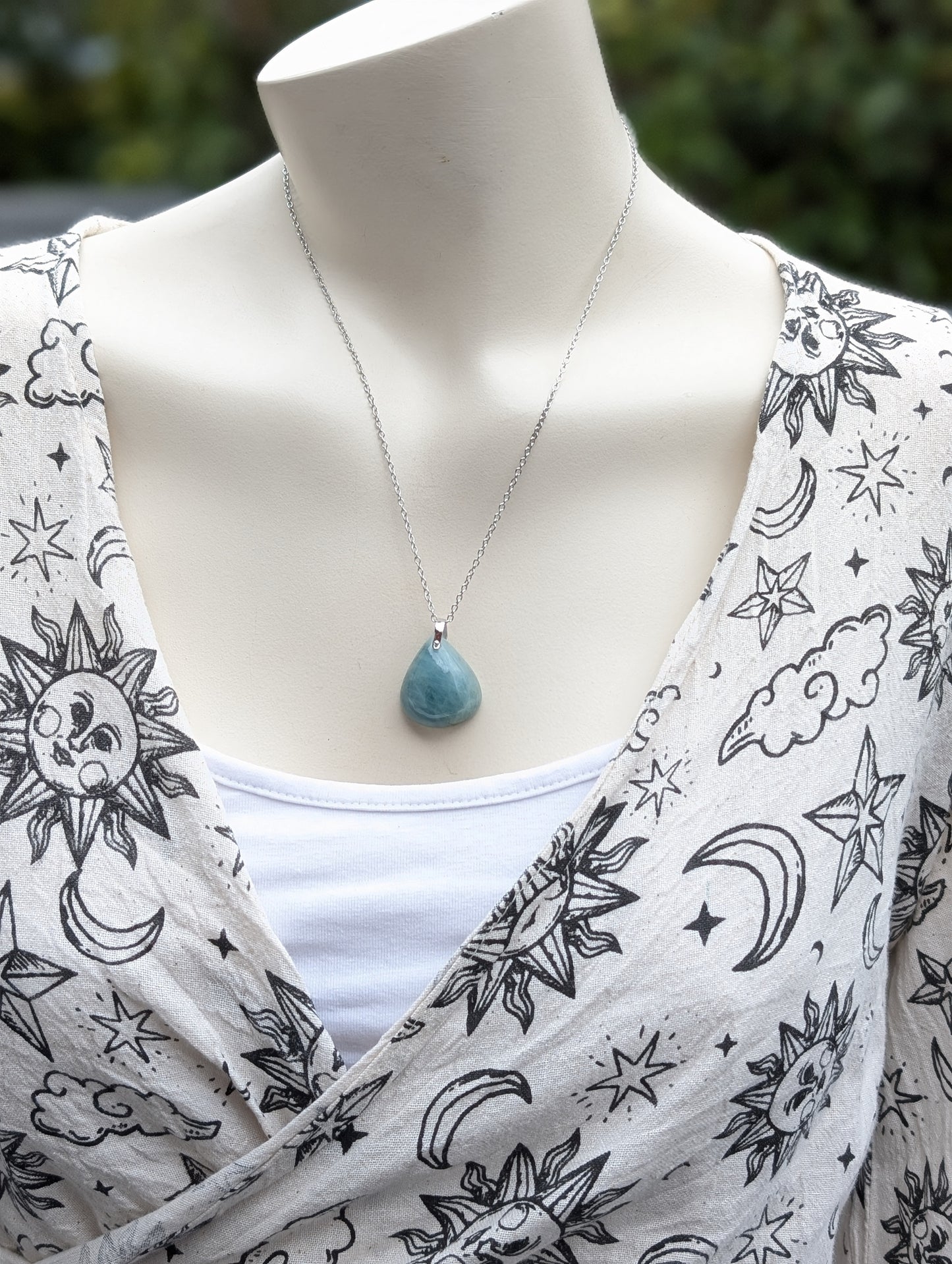 Collier en aigue marine
