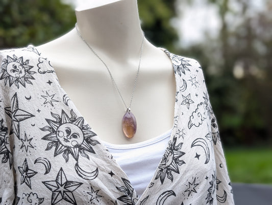 Collier avec amétrine léger accroc au dos= prix réduit