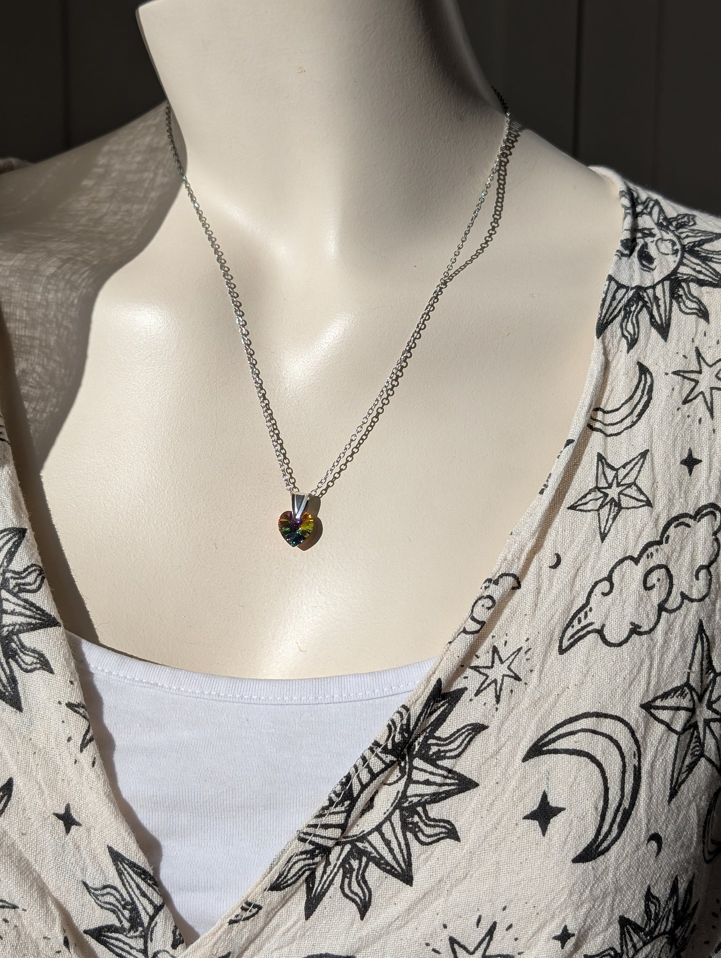 Collier décoré Swarovski couleur mystique