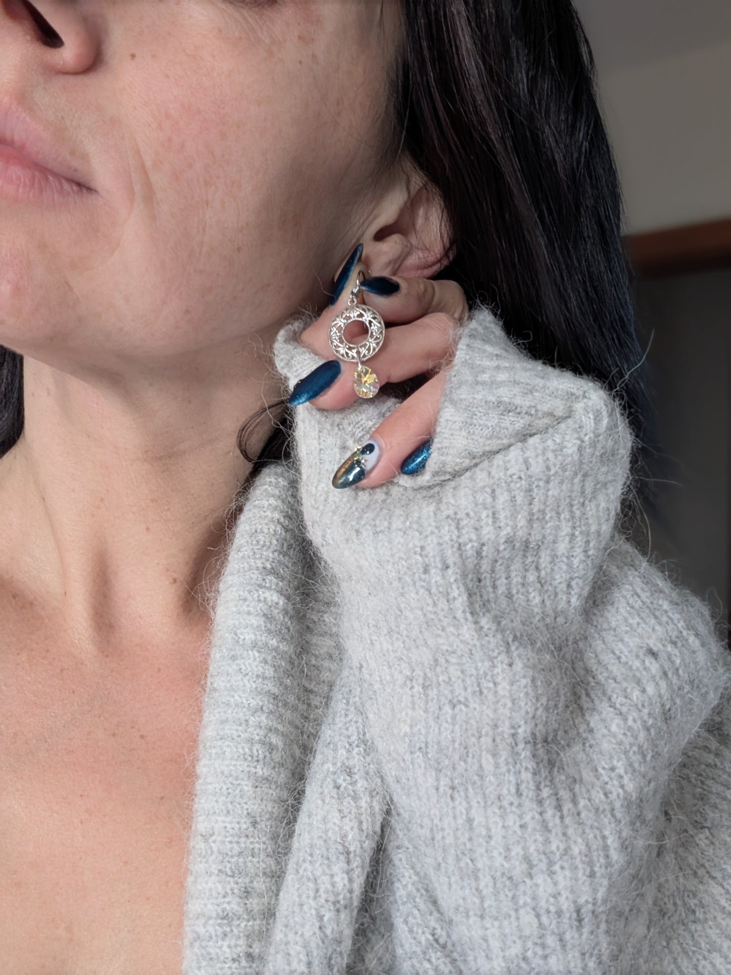 Boucles d'oreilles avec cristal autrichien