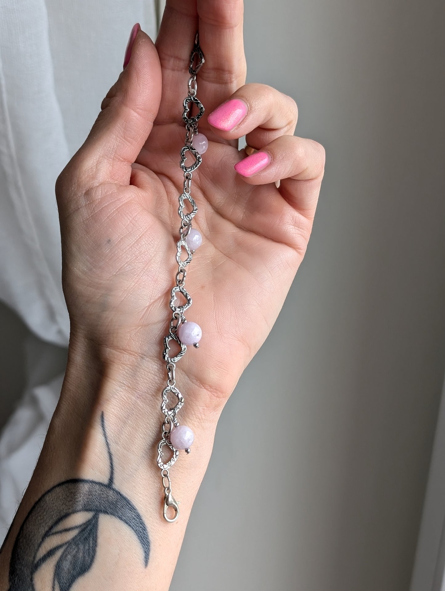 Bracelet avec kunzite
