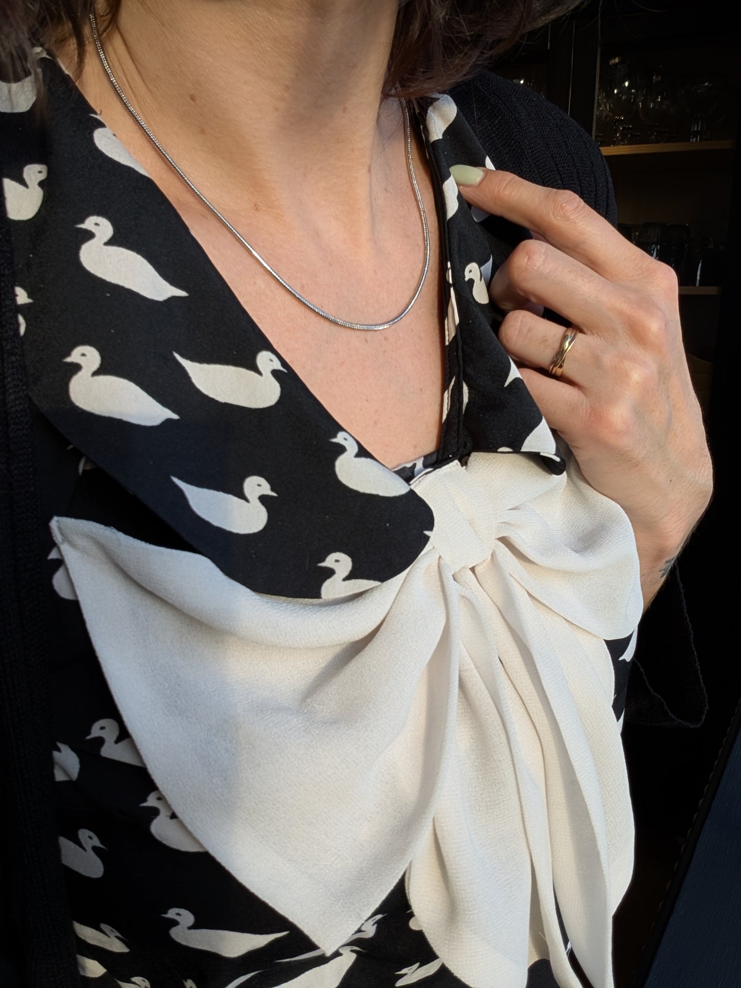 Collier acier inoxydable maille serpent 44 cm 🐍