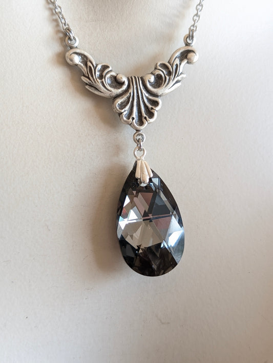 Collier baroque elfique cristal autrichien