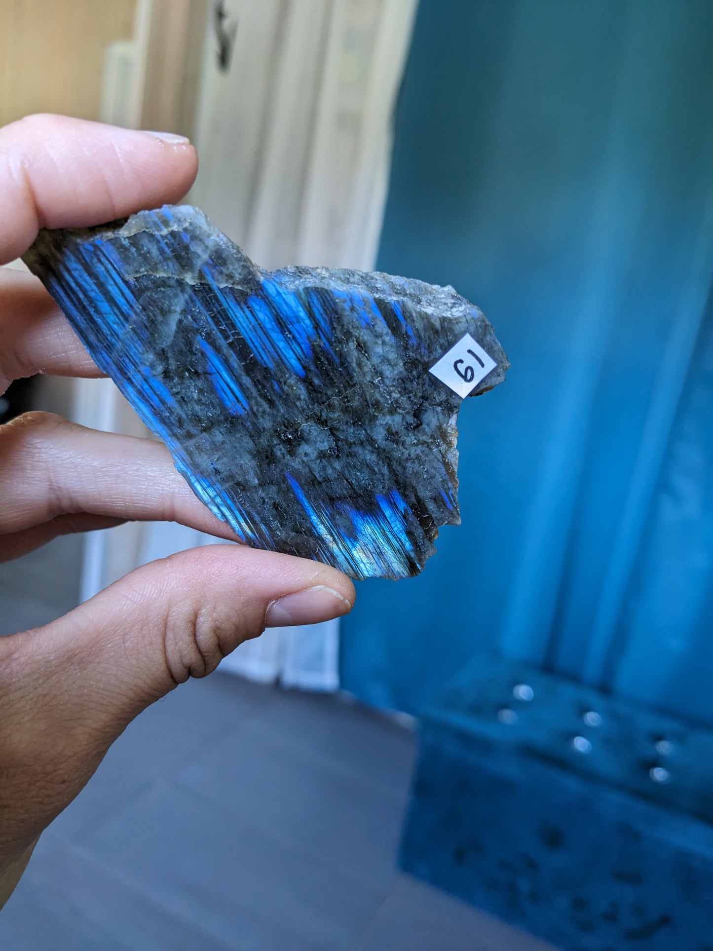 Morceau de labradorite mi-brute AU CHOIX menu déroulant - Aurore Lune