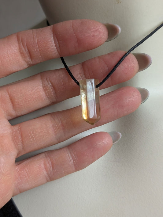 Pendentif citrine - Aurore Lune